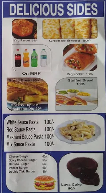 The Pizza Cafe menu 