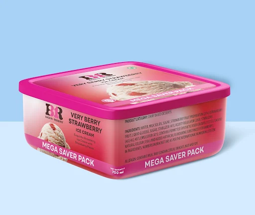 Very Berry Strawberry Ice Cream (Factory Sealed 700ml)