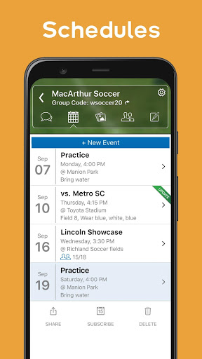 Screenshot TeamReach - Your Team App