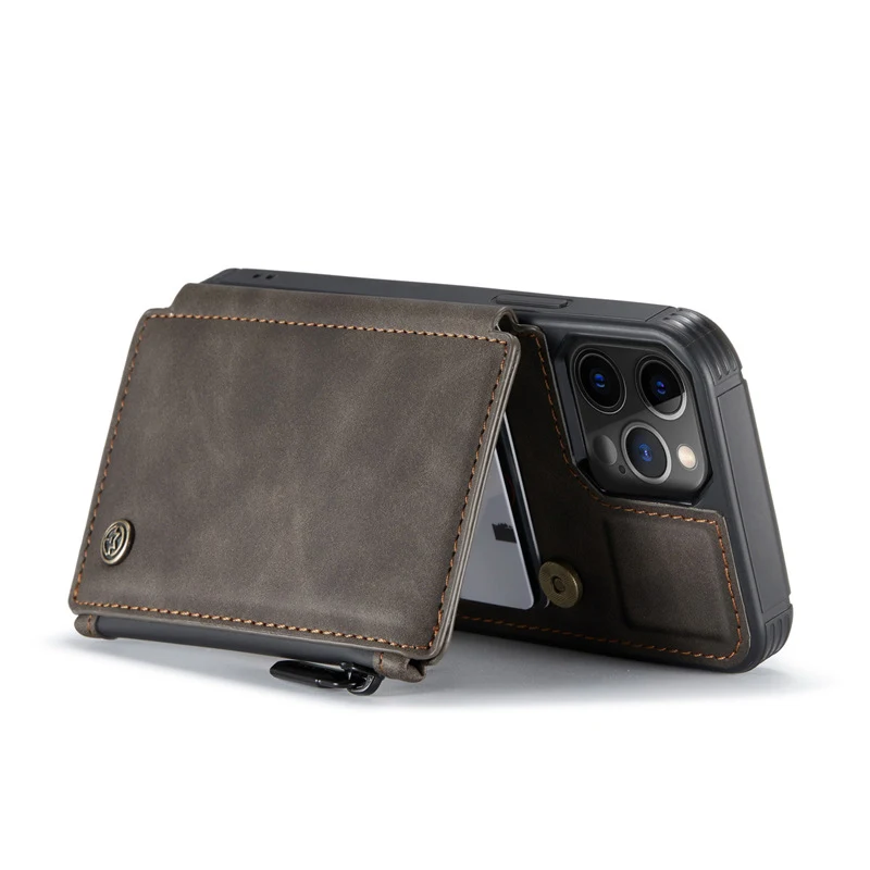Title 15, Frosted Retro Multifunctional Zipper Phone Case...
