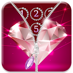 Cover Image of Download Diamond Zipper Lock Screen App 3.1 APK