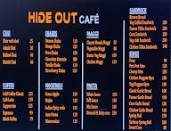 Hide Out Cafe menu 2