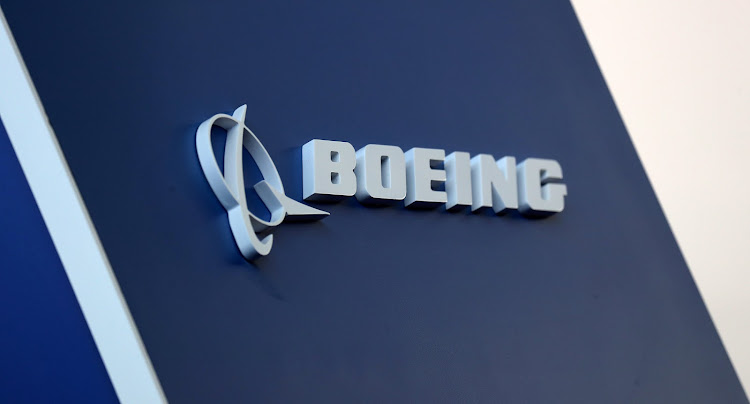 Boeing logo.