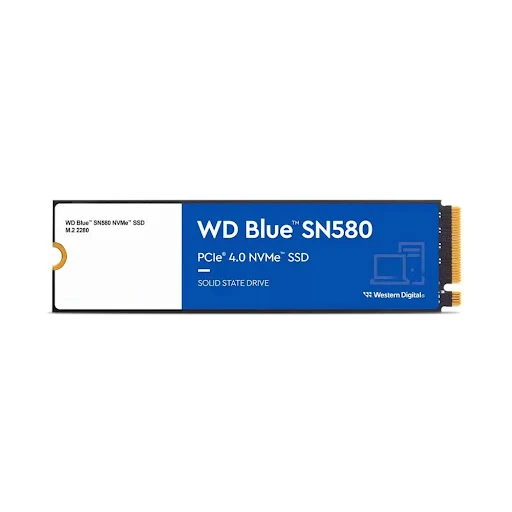 Ổ cứng gắn trong SSD WD Blue SN580 NVMe 1TB PCIe Gen 4.0 (WDS100T3B0E)