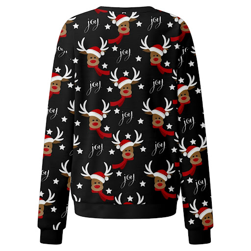 Title 5, European and American style womens printed elk...
