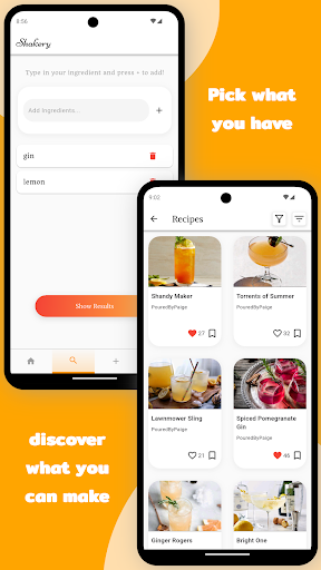 Screenshot Shakery - Cocktail Recipes