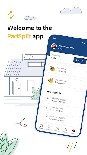 Screenshot PadSplit: Rooms for rent