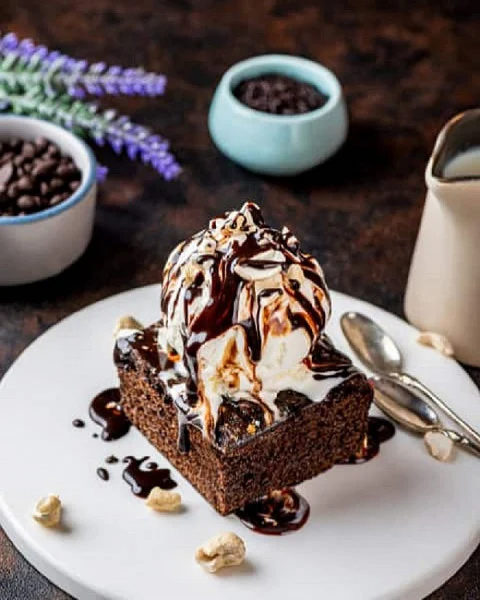 Brownie Ice Cream Sundae [o]