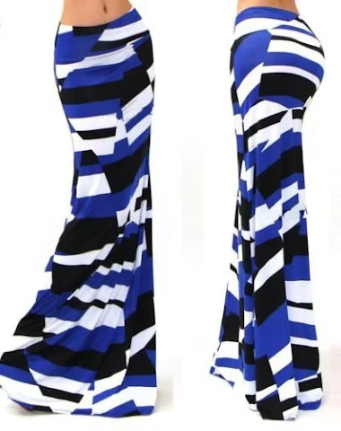 Zomer dames rok met hoge taille en - 2