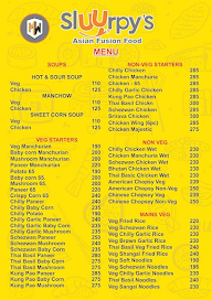 Sluurpys menu 1