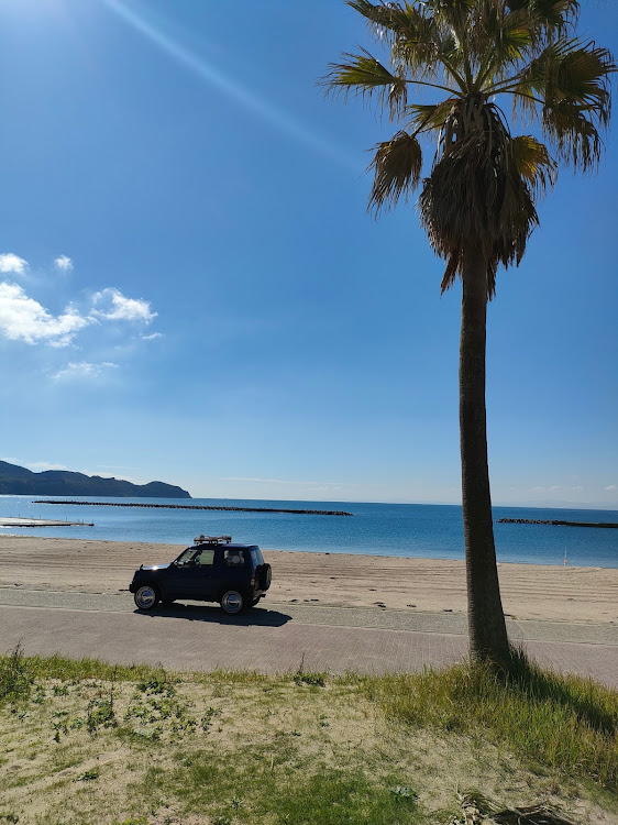 パジェロミニの夏を探して・海岸線ドライブ・ヤシの木・淡路島・阿万海岸海水浴場に関するカスタム事例の投稿画像13枚目