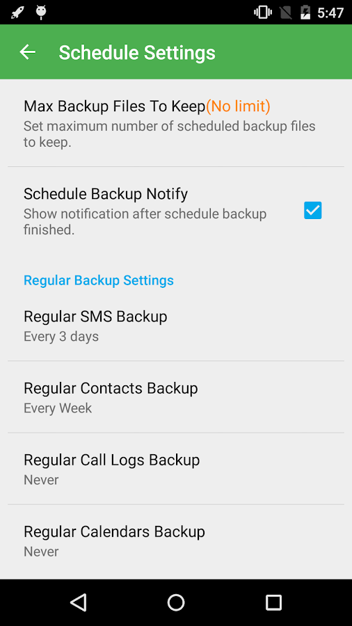    Super Backup Pro: SMS&Contacts- screenshot  