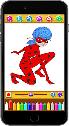 Miraculous Ladybug & Cat Noir Coloring Book Kidsのおすすめ画像1