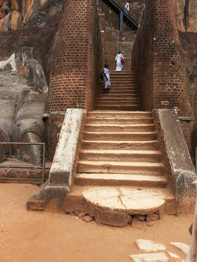 Ancient Foot Steps at Sigiriya Rock 