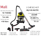 Máy Hút Bụi Công Nghiệp Cho Gia Đình - Văn Phòng - Nhà Xưởng - Công Suất Lớn 2200W - Daviclean - Model: Dv1 - 15Jp - 1 Lõi Lọc