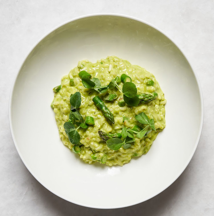 Asparagus risotto