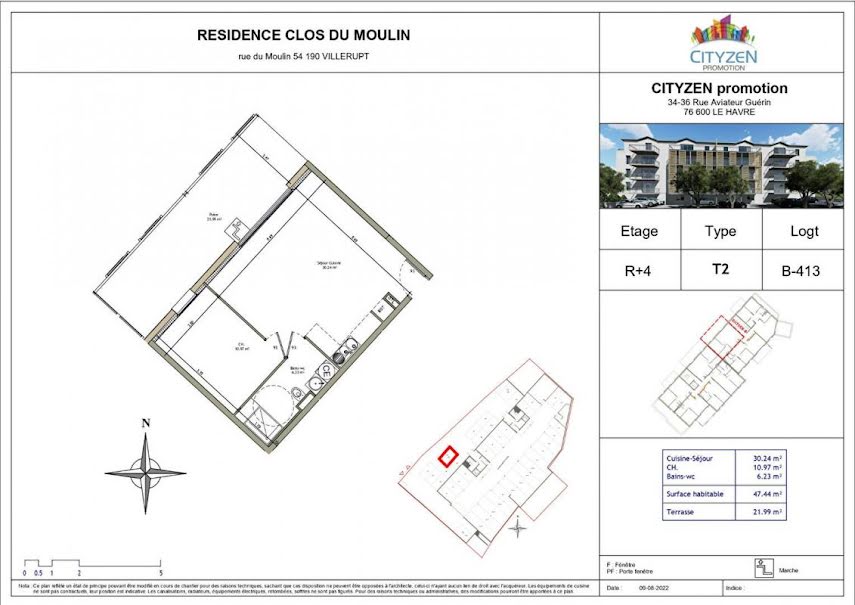 Vente appartement 1 pièce 47.44 m² à Villerupt (54190), 192 324 €