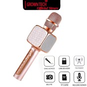 [Mã Elmall6 Giảm 6% Đơn 300K] Micro Kèm Loa Bluetooth Karaoke Growntech Ys 69 Bass Vang Hỗ Trợ Ghi Âm