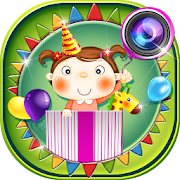 Cute Birthday Photo Stickers  Icon