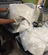 Ephedrine recovered by customs officials in one drug bust at OR Tambo International Airport. The drugs were worth R12m.