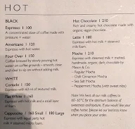 Blue Tokai Coffee Roasters menu 1