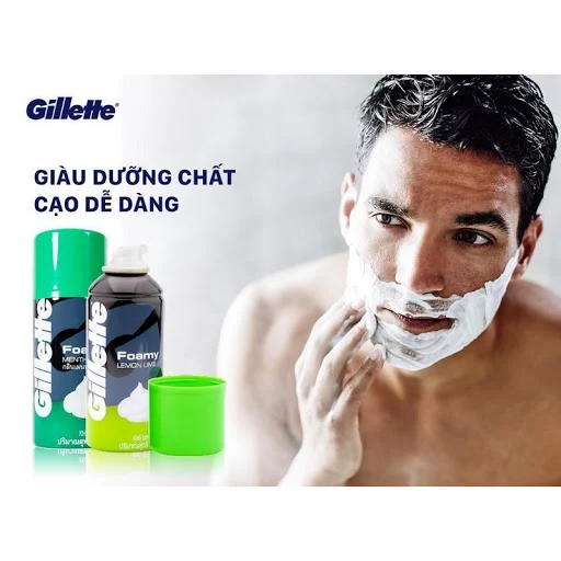 Bọt cạo râu Gillette hương chanh 175g - Date 01/01/2023