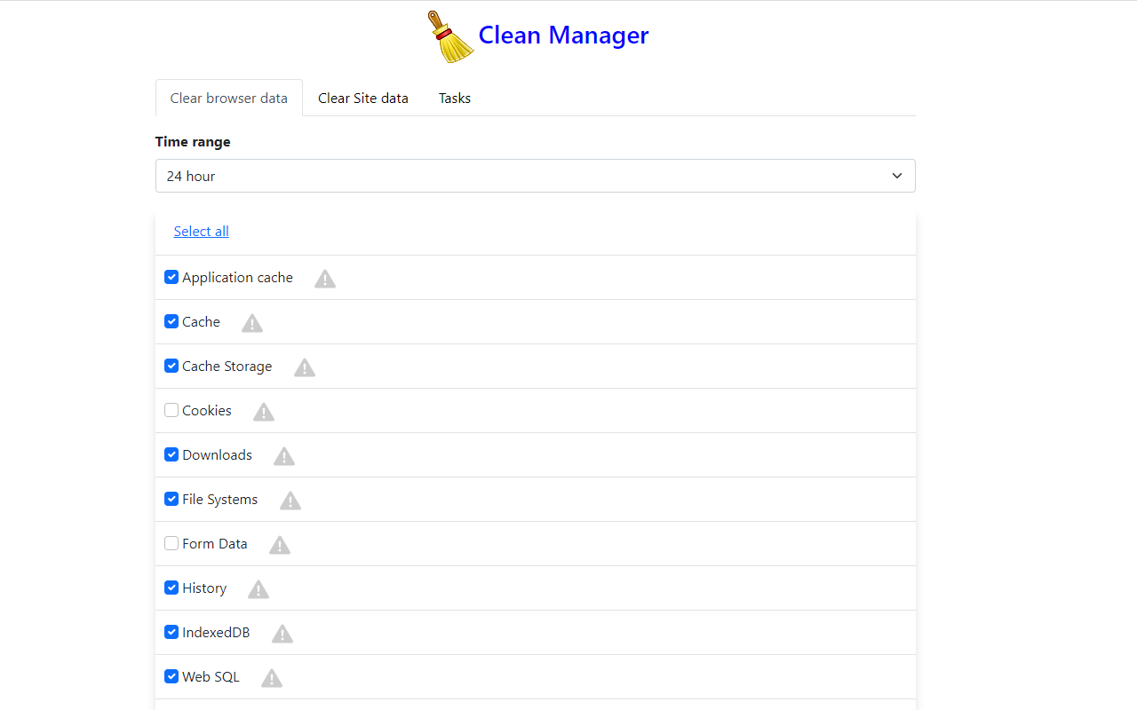 Clean Manager - History & Cache Cleaner Preview image 2