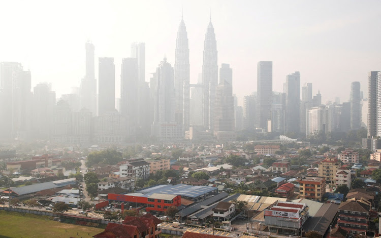 A view shows the city shrouded by haze in Kuala Lumpur, Malaysia on October 3 2023. Picture: REUTERS/Hasnoor Hussain