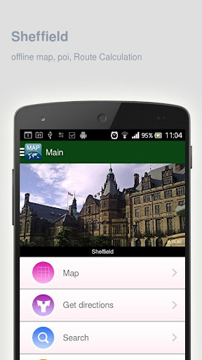 Sheffield Map offline