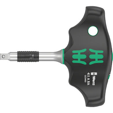 Wera 411 A RA T-Handle Adapter Screwdriver - Ratchet Function, 1/4"