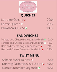 La Bouchee Dor menu 2