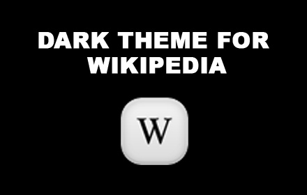 Wikipedia night mode chrome extension