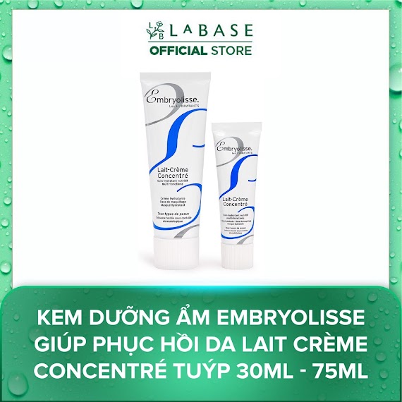 Kem Dưỡng Ẩm Embryolisse Giúp Phục Hồi Da Lait Crème Concentré Tuýp 30Ml - 75Ml