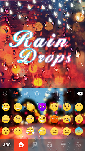 免費下載工具APP|Rain Drop Emoji Keyboard Theme app開箱文|APP開箱王