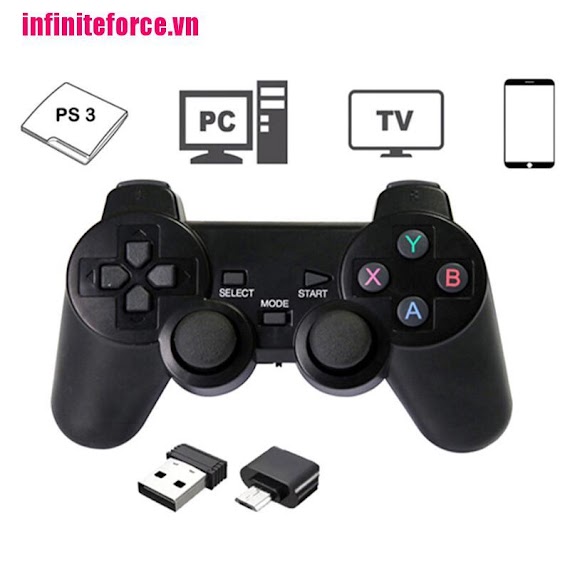 Tay Cầm Điều Khiển Chơi Game 2.4Ghz Cho Ps3 / Desktop / Tv