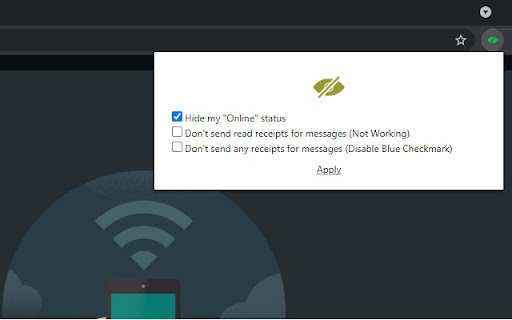 Hide Online for Whatsapp Web