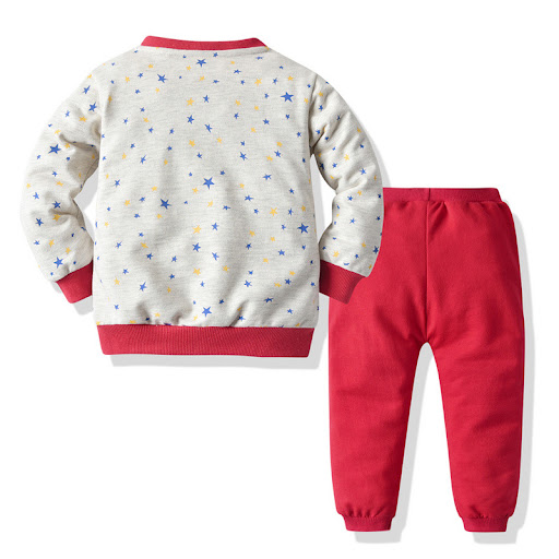 Title 5, Baseball Uniform Cotton Star Print Casual Cloth...