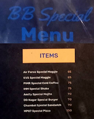 Backbenchers Cafe menu 3