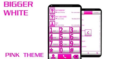 THEME BIG PINK WH FOR EXDIALER Screenshot