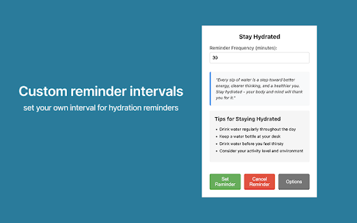 Stay Hydrated