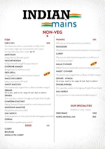 Pack 'N' Chew menu 