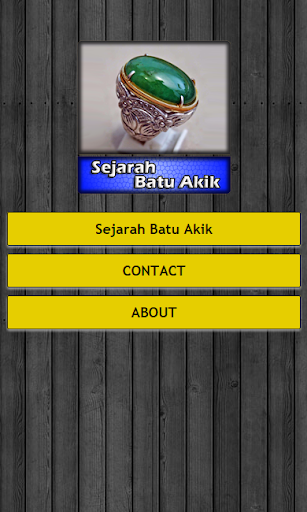 Sejarah Batu Akik