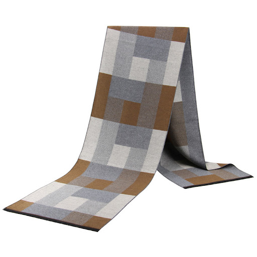 Title 3, Mens Wool-like Scarf Korean-style Plaid. Stay ...