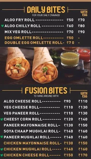 Rolls Mania menu 