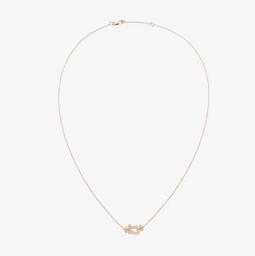 Title 2, French S925 Sterling Silver Horseshoe Necklace,...