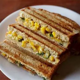 Corn Cheese Grilled Sandwich