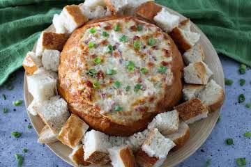 Ham and Swiss Hot Bread Bowl Dip