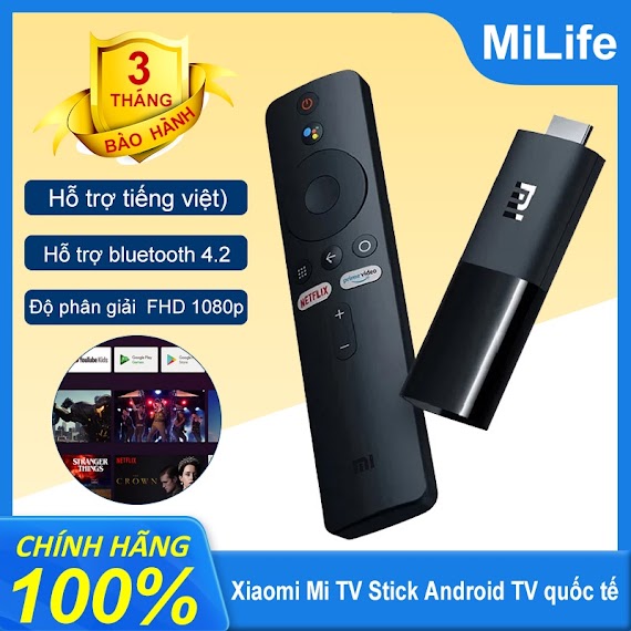 Xiaomi Mi Tv Stick Android Tv Quốc Tế - Hàng Chính Hãng