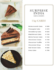 Surprise India - Cake & Desserts menu 2