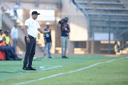 Baroka caretaker coach Doctor Khumalo during the Absa Premiership match between SuperSport United and Baroka FC at Lucas Moripe Stadium on May 12, 2018 in Pretoria, South Africa. 